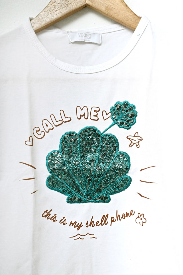 Drop Shoulder T-Shirt For Girls