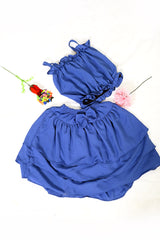 Chiffon Skirt Blouse Suit For Girls