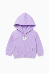 Hoodie Bottom Rib Lilac Toddler