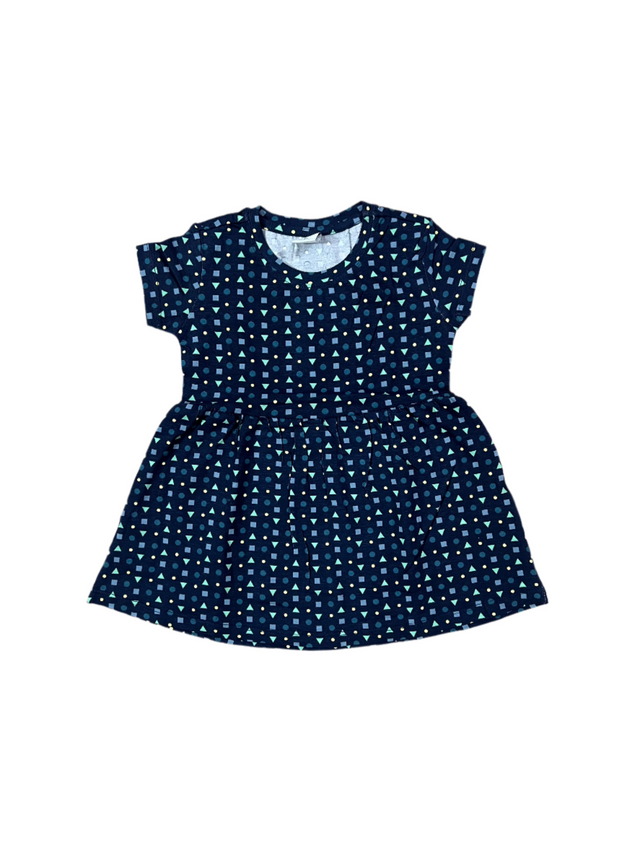 Kiki & Koko Blue geometric pattern frock