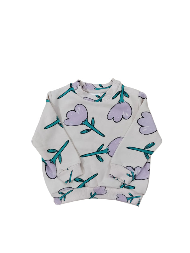 Tulips Printed Sweatshirt for Girls