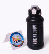More Energy Stainless Steel Thermal Bottle - 900ml - Black (H-BW-1251)