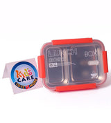 Two Compartment Stainless Steel Lunch Box With Four Durable Side Locks - Pink (88215)