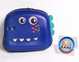 Adorable Dinosaur Themed 3D PU Travel Backpack / School Bag Dark Blue (3424)