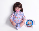 16-inch Lifelike Silicone Doll With Pacifier (KC5767B)