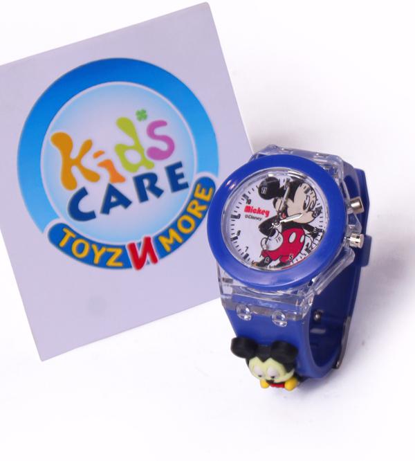 Mickey Mouse Analog Wrist Watch for Kids With Lights (W-29Y)
