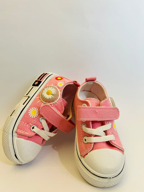 Baby Double Flower glittery Pumps