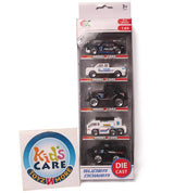 Free Wheelie Pack of 5 Car Set Die Cast Metal 733A (A)