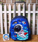 Astronaut Space World Themed School Trolley Bag For KG-1 & KG-2 (13020N)