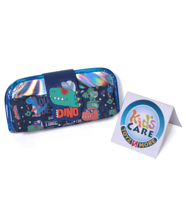 Dinosaur Themed Two Zipper Stationery Pouch (7291)