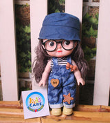 Adorable 10 Inch Lifelike Doll with Glasses (KC5849)