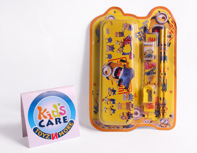 Minions Stationery Set With Wrist Watch (8816)
