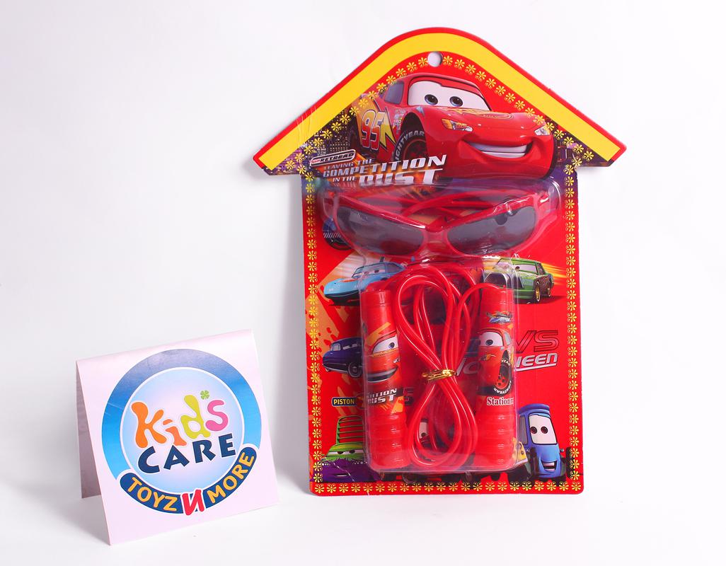 Mc Queen Cars Skipping Rope and Sun Glasses Set (8878)