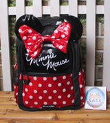 Smiggle Brand Minnie Mouse Themed School Bag - Grade 2 & 3 - Black (557874)