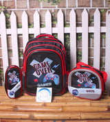 Game Over 3D School Bag Set for Kids (Grade 3 & 4) - Black (3008)