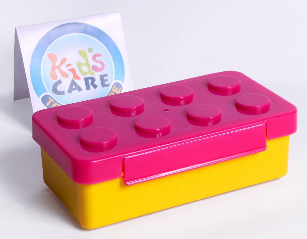 Lego Shaped Stainless Steel Stackable Lunch Box With Spork (KC5678C)