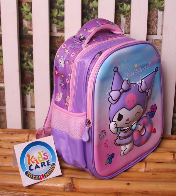 Kuromi 3D School Bag for KG Kids (2328)
