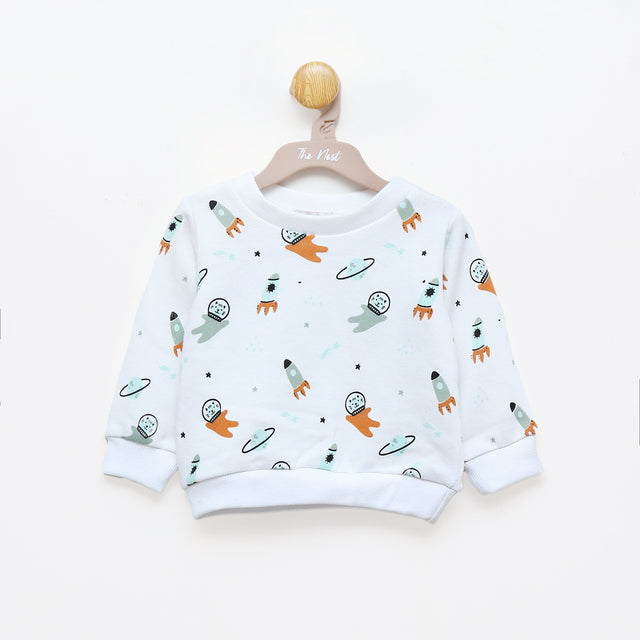Off to the moon sweatshirt