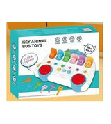 Key Animal Bus Toy for Kids - Interactive Animal Pop-Up & Drum Fun (KC5913)