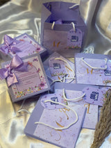 Lavender Blossom Baby Announcement Box - Without Bag