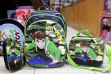 Ben 10 School Bag 3 Pc Set For Grade-1 And Grade-2 (SS1652)