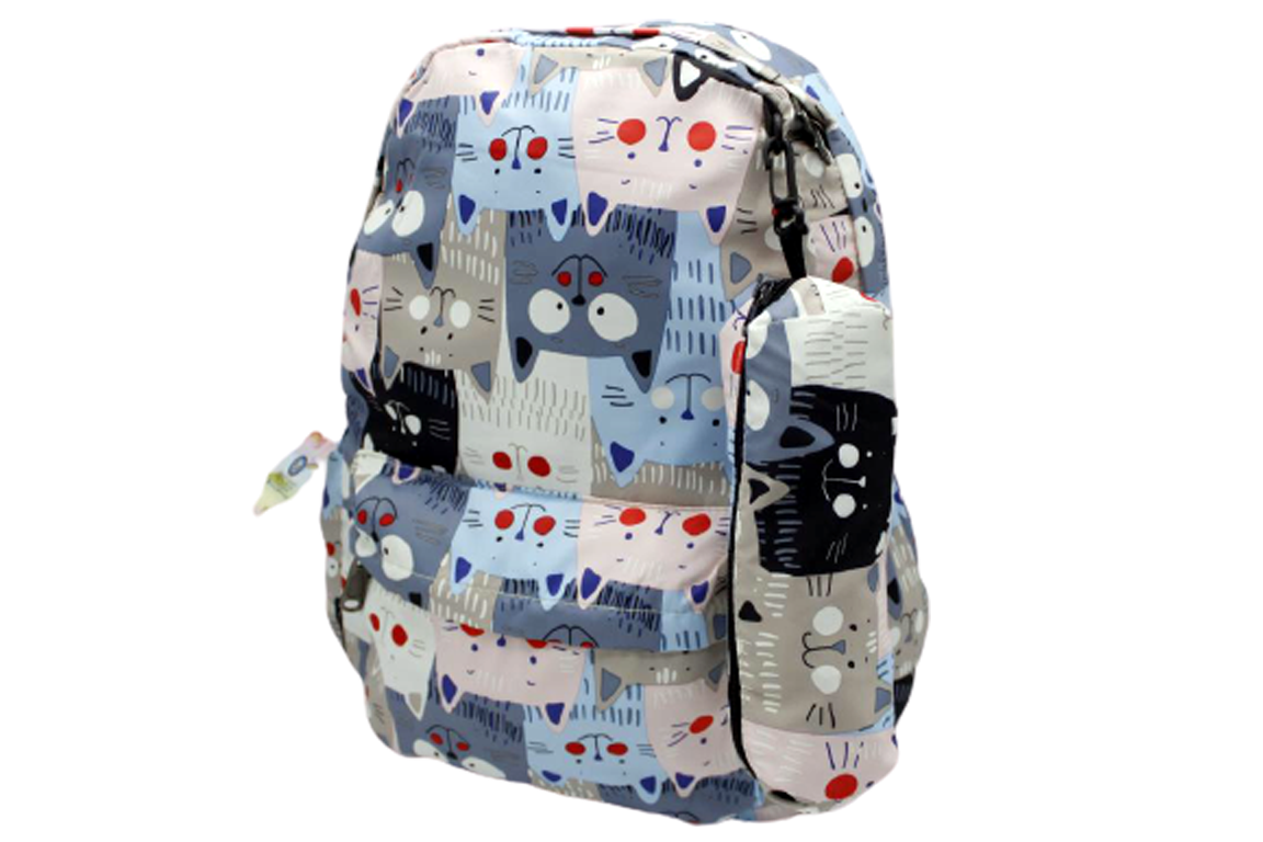 Cat Design Backpack Bag (395)