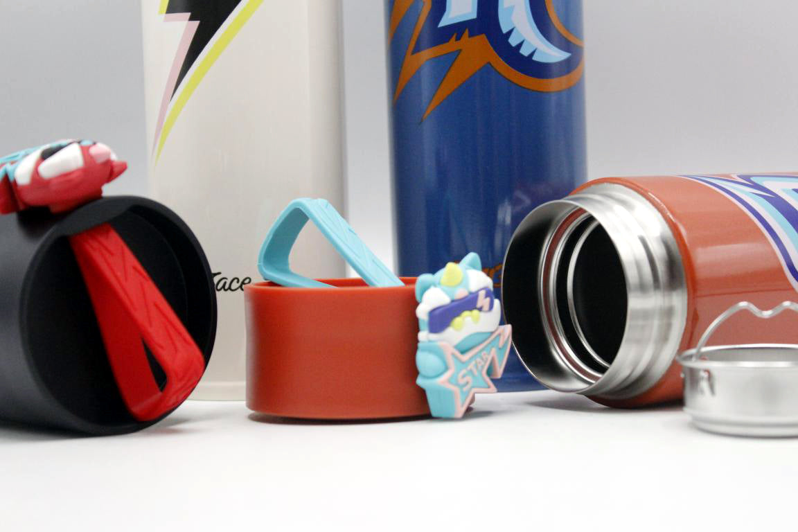 Cartoon Thermal Metallic Infants / Water Bottle Orange (SFC-647)