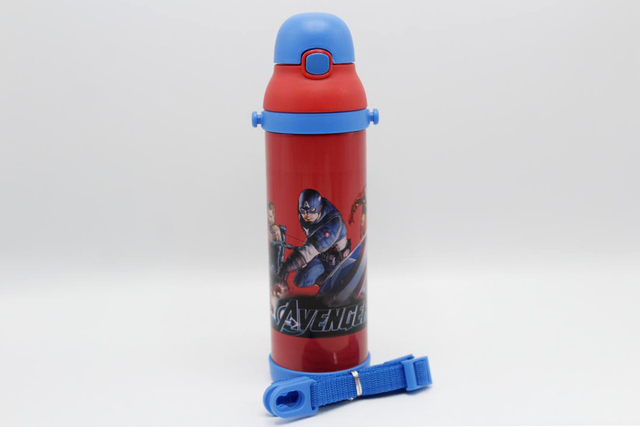 Avengers Red Thermal Metallic Water Bottle (MT-350)