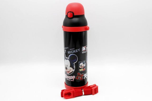 Mickey Mouse Black Thermal Metallic Water Bottle (MT-500)