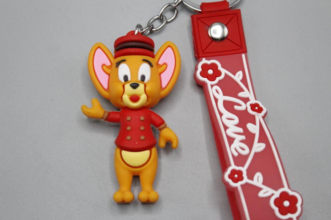 Jerry PVC Keychain with Bracelet (KC5367D)