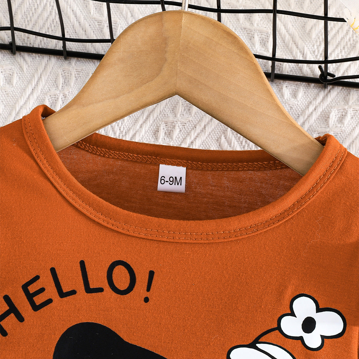 Cartoon Butterfly Girls' Two-Piece Set - Casual Top & Skirt