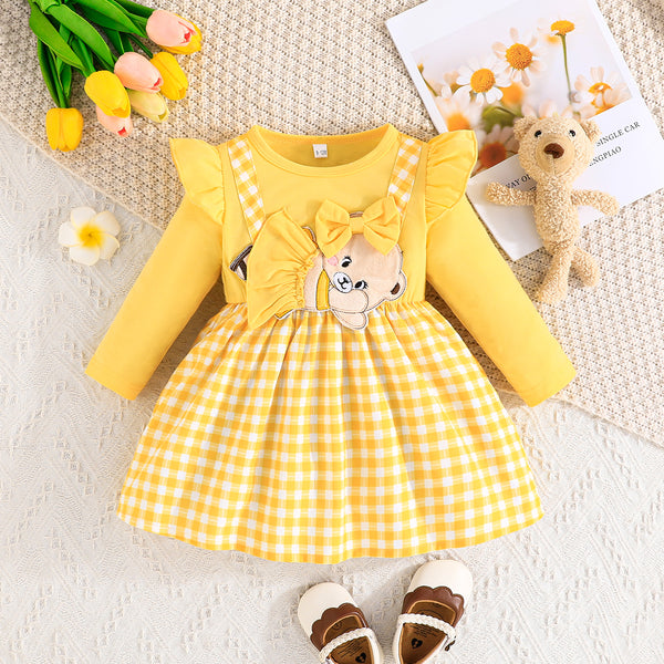 Embroidered Teddy Bear Dress