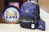 Adidas School Bag / Travel Backpack With Pouch Blue (9893-10#)