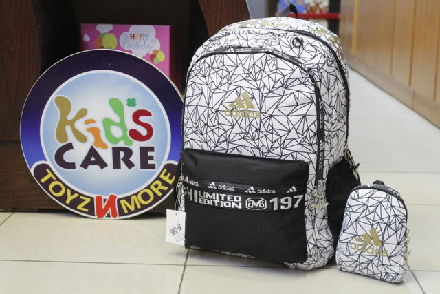 Adidas School Bag / Travel Backpack With Pouch White (9893-6#)