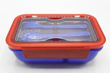 Mario Lunch Box With Partition And Spoon, Fork