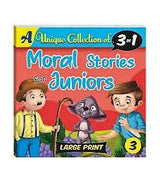Mind to Mind 3-in-1 Moral Stories for Juniors: The Cunning Wolf, Who Will Bell the Cat?, & The Farmer and His Sons (Book 3) - Large Print, 8x8"