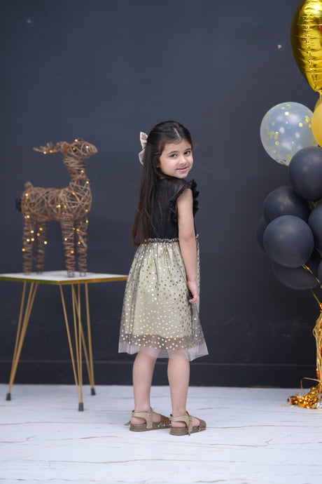 Shimmery Shine - Formal party Black shimmer dress