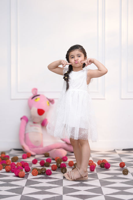 Butterfly White Frock