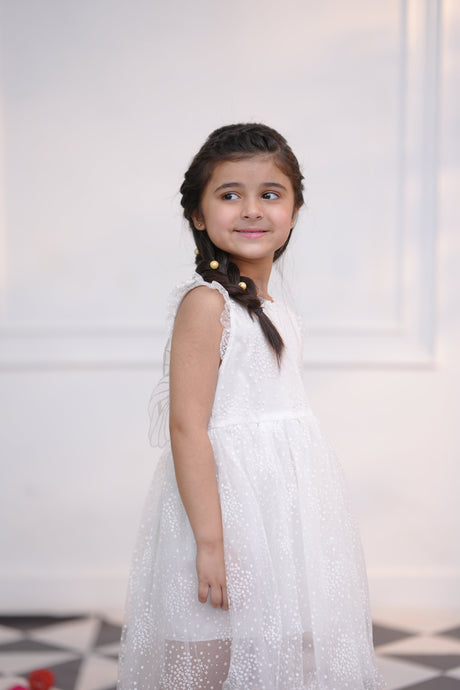 Butterfly White Frock
