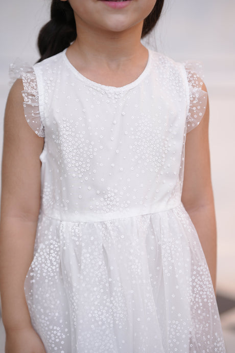 Butterfly White Frock