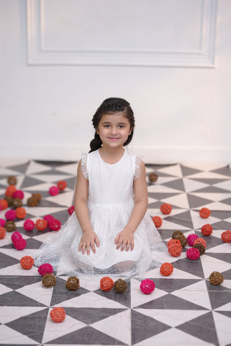 Butterfly White Frock