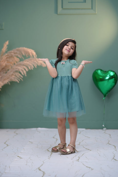 Cindy Teal Frock - Cinderella-inspired ball dress