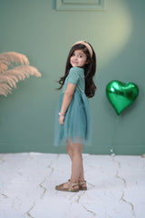 Cindy Teal Frock - Cinderella-inspired ball dress