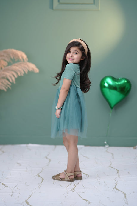 Cindy Teal Frock - Cinderella-inspired ball dress