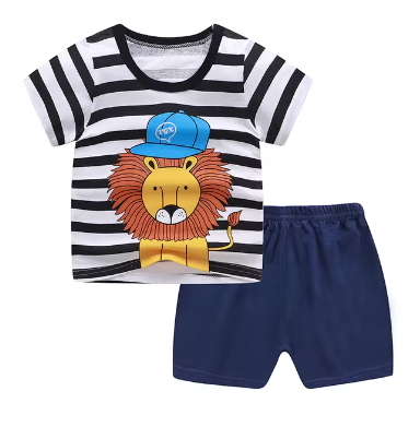 Jungle King Boys Short Sleeve T Shirt and Short