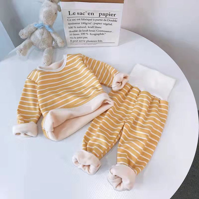 Baby Striped Thermal Cotton Set