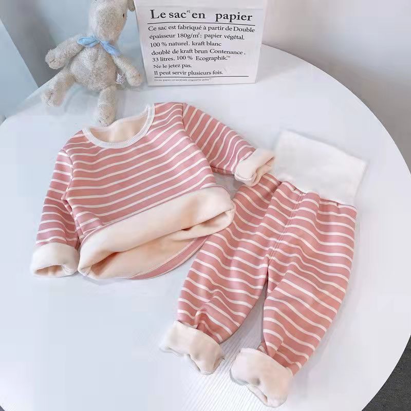 Baby Striped Thermal Cotton Set