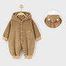 Baby fall and winter warm hooded onesie super cute bear outing clothes