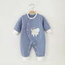 Unisex jumpsuit Spring and Autumn air clamp thin cotton warm baby clothing