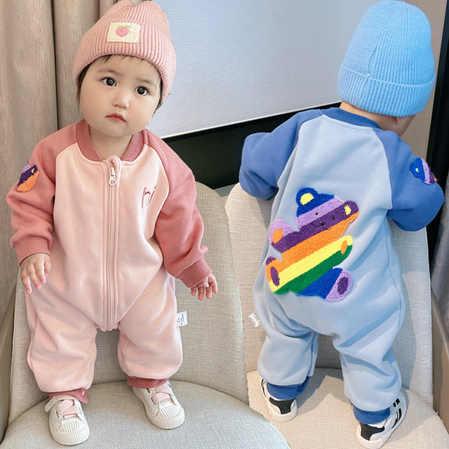 New baby spring and fall comfortable long-sleeved onesie